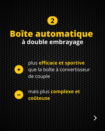 Avantages et inconvénients d'une boite automatique à double embrayage.