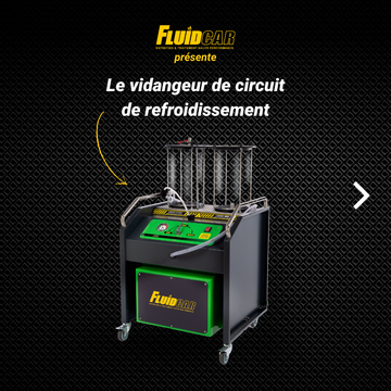 Présentation de la station de vidange de circuit de refroidissement FLUIDCAR.