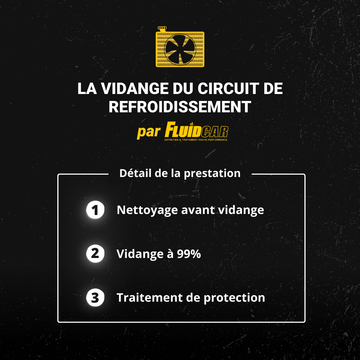 Presentation de la prestation pour le vidangeur de circuit de refroidissement FLUIDCAR